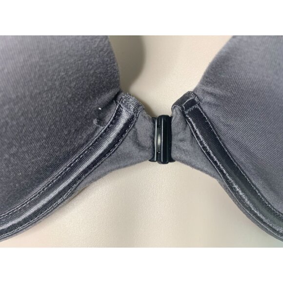 Sweet Nothings Gray Black Womens Size 38D Front Closure Padded Underwire Bra - Picture 7 of 8